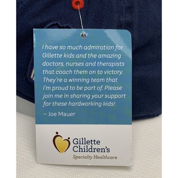 Joe Mauer 7 Retirement Adjustable Navy Baseball Cap Limited Edition Twins NEW - Picture 8 of 9